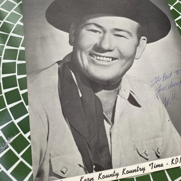 Vintage Signed Will Ray Country Radio Photo KPMC Bakersfield - Picture 3 of 10